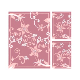 RELAX 50830 (Rectangular, ( T 150X220 + 2T 60X110 ), BOIS DE ROSE)