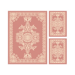 RELAX 54650 (Rectangular, ( T 150X220 + 2T 60X110 ), BOIS DE ROSE)