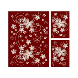 RELAX 60131 (Rectangular, ( T 150X220 + 2T 60X110 ), BORDEAUX)