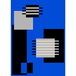 RELAX 65074 (Rectangulaire, 150X220, BLEU ROI)