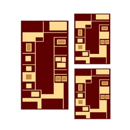RELAX 65080 (Rectangular, ( T 60X150 + 2T 60X110 ), BORDEAUX)
