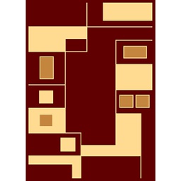 RELAX 65080 (Rectangulaire, 150X220, BORDEAUX)