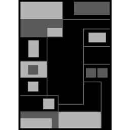 RELAX 65083 (Rectangular, 210X270, NOIRE)