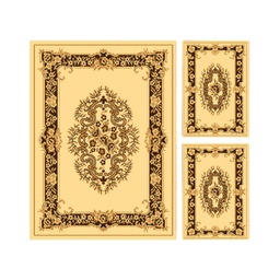 RELAX 76450 (Rectangulaire, ( T 150X220 + 2T 60X110 ), CREME)