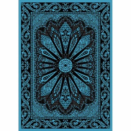 OPERA 50690 (Rectangular, 200X275, BLEU TURQUOISE_NOIRE)