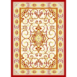 VALENCIA 51120 (Rectangulaire, ( T 150X220 + 2T 75X120 ), BORDEAUX_CREME)