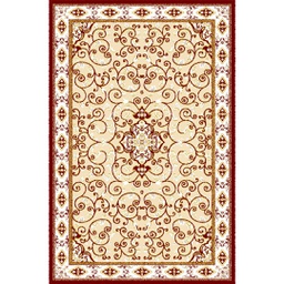 VALENCIA 51120 (Rectangulaire, 250X400, BORDEAUX_CREME)