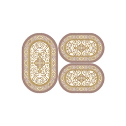 VALENCIA 51120 (Oval, ( O 80X130 + 2O 65X100 ), MARRON BRONZE_CREME)