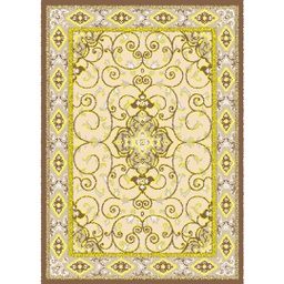 VALENCIA 51120 (Rectangulaire, 200X280, MARRON BRONZE_CREME)