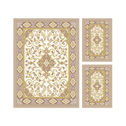 فالينسيا 51120 (مستطيل, ( T 160X220 + 2T 60X110 ), عاجي / قشدي)
