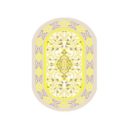 VALENCIA 51124 (Oval, 80X130, ECRU_CREME)
