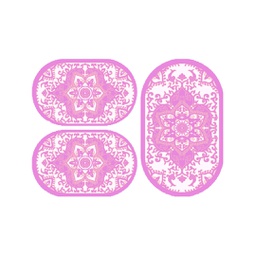 VALENCIA 58290 (Oval, ( O 80X130 + 2O 65X100 ), MAUVE CLAIRE)