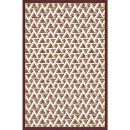 VALENCIA 76740 (Rectangulaire, 200X280, MARRON BORDEAUX_CREME)