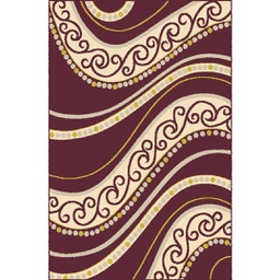 VALENCIA 82260 (Rectangular, 200X280, MARRON BORDEAUX_CREME)
