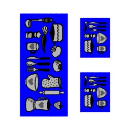 TAGHIT 58170 (Rectangular, ( T 60X120 + 2T 60X45 ), BLEU ROI)