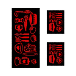 TAGHIT 58170 (Rectangular, ( T 60X120 + 2T 60X45 ), NOIRE)