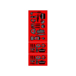 TAGHIT 58171 (Rectangular, ( T 60X120 + 2T 60X45 ), ROUGE)