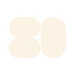 أولمبيا 10000 (بيضوي, ( O 80X130 + 2O 65X100 ), قشدي مع لمعة)