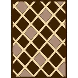 أولمبيا 58410 (مستطيل, 200X280, لون الشوكلاطة البنية مع لمعة)
