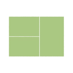 VICTORIA 10000 (Rectangulaire, ( T 80X130 + 2T 65X100 ), VERT RESEDA)