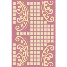 VALENCIA 66080 (Rectangular, 200X280, BOIS DE ROSE_CREME)