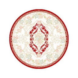 إزمير 61991 (دائري, 120X120, أحمر عنابي)