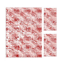 IZMIR 69911 (Rectangulaire, ( T 160X220 + 2T 60X110 ), BORDEAUX)