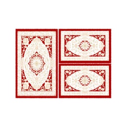 إزمير 70031 (مستطيل, ( T 100X130 + 2T 60X100 ), أحمر عنابي)