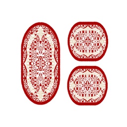 IZMIR 70270 (Ovale, ( O 100X130 + 2O 60X100 ), BORDEAUX)