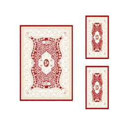 IZMIR 71300 (Rectangular, ( T 120X170 + 2T 60X110 ), BORDEAUX)