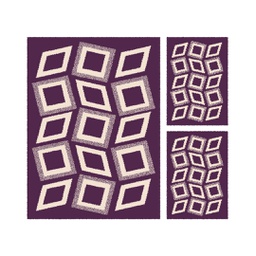 PLUME 56300 (Rectangular, ( T 160X220 + 2T 60X110 ), VIOLET LX)