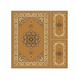 تاج 51691 (مستطيل, ( T 140X220 + 2T 60X110 ), بني عسلي)