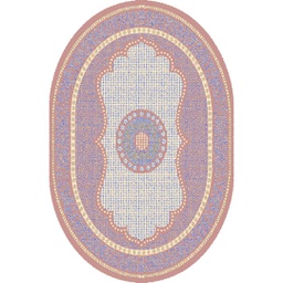 شيراز 76060 (بيضوي, 130X160, وردي خشبي)