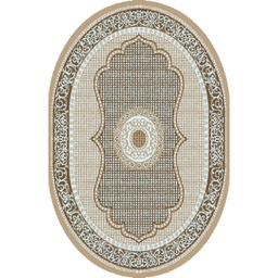 SHIRAZ 76060 (Oval, 130X160, IVOIRE)
