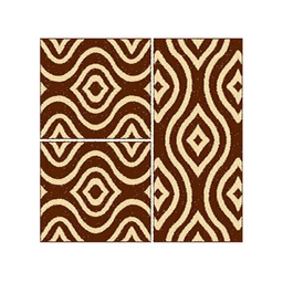 OLYMPIA 84190 (Rectangular, ( T 80X130 + 2T 65X100 ), MARRON CHOCO LX)