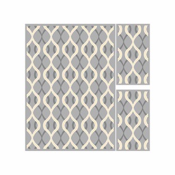 MILANO 65370 (Rectangular, ( T 160X220 + 2T 60X110 ), GRIS CLAIRE MILANO)