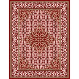 شيراز 80440 (مستطيل, 165X230, أحمر عنابي)