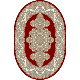 SHIRAZ 80450 (Oval, 130X160, BORDEAUX)