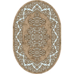 SHIRAZ 80450 (Ovale, 130X160, IVOIRE)