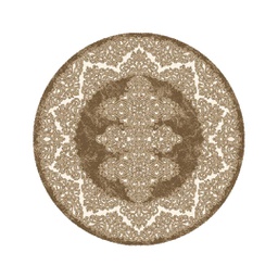 SHIRAZ 80450 (Round, 130X130, BRUN PALE)