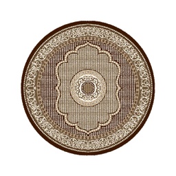 SHIRAZ 76060 (Rond, 130X130, MARRON CAFE)