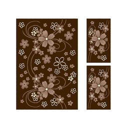 RELAX 60130 (Rectangular, ( T 150X220 + 2T 60X110 ), MARRON BORDEAUX)