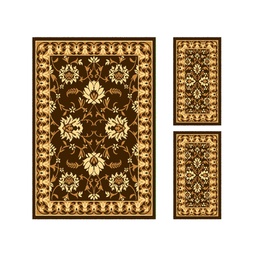 RELAX 54675 (Rectangulaire, ( T 150X220 + 2T 60X110 ), MARRON BORDEAUX)