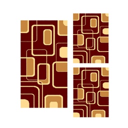 RELAX 62700 (Rectangular, ( T 60X150 + 2T 60X110 ), BORDEAUX)