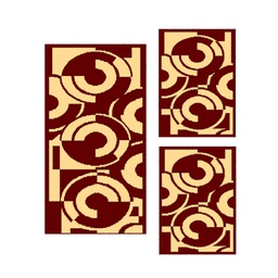 RELAX 73620 (Rectangulaire, ( T 60X150 + 2T 60X110 ), BORDEAUX)