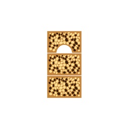 RELAX 60530 (Rectangulaire, ( 3T 60 X 40 ), MARRON MIEL)