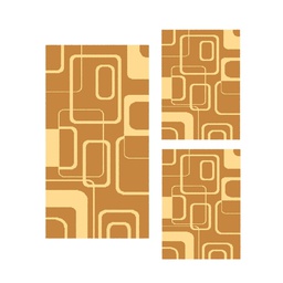 RELAX 62701 (Rectangular, ( T 60X150 + 2T 60X110 ), MARRON MIEL)