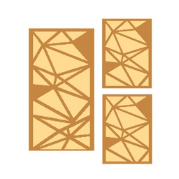 RELAX 73631 (Rectangular, ( T 60X150 + 2T 60X110 ), MARRON MIEL)