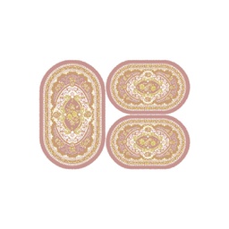 VALENCIA 71860 (Ovale, ( O 80X130 + 2O 65X100 ), BOIS DE ROSE_CREME)
