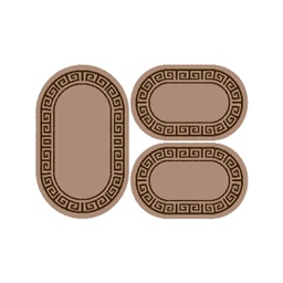 RELAX 64253 (Ovale, ( O 80X130 + 2O 65X100 ), BRONZE CLAIR)